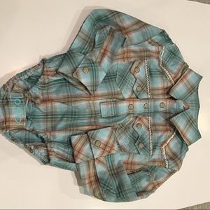 Wrangler pearl snap onesie 🤠